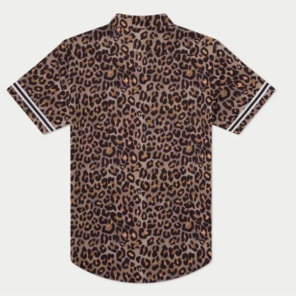 MAVRANS SET LEOPARD GAME WEEKEND SHIRT and SHORTS Size M